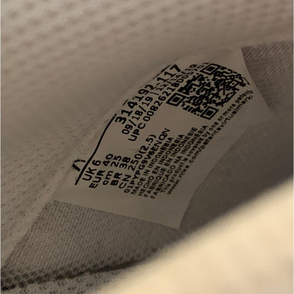 Nike Air Force 1 Low White 2014 (GS) 314192-117 7Y Women's Size 8.5 - Picture 6 of 6